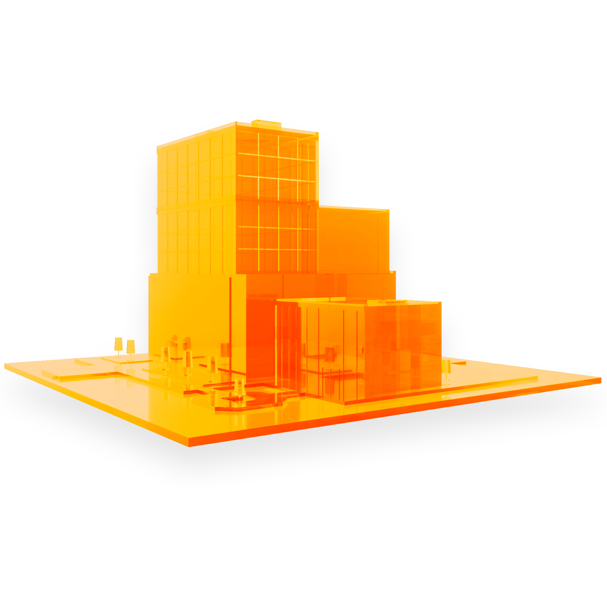 3-D-Modell eines Gebäudes
