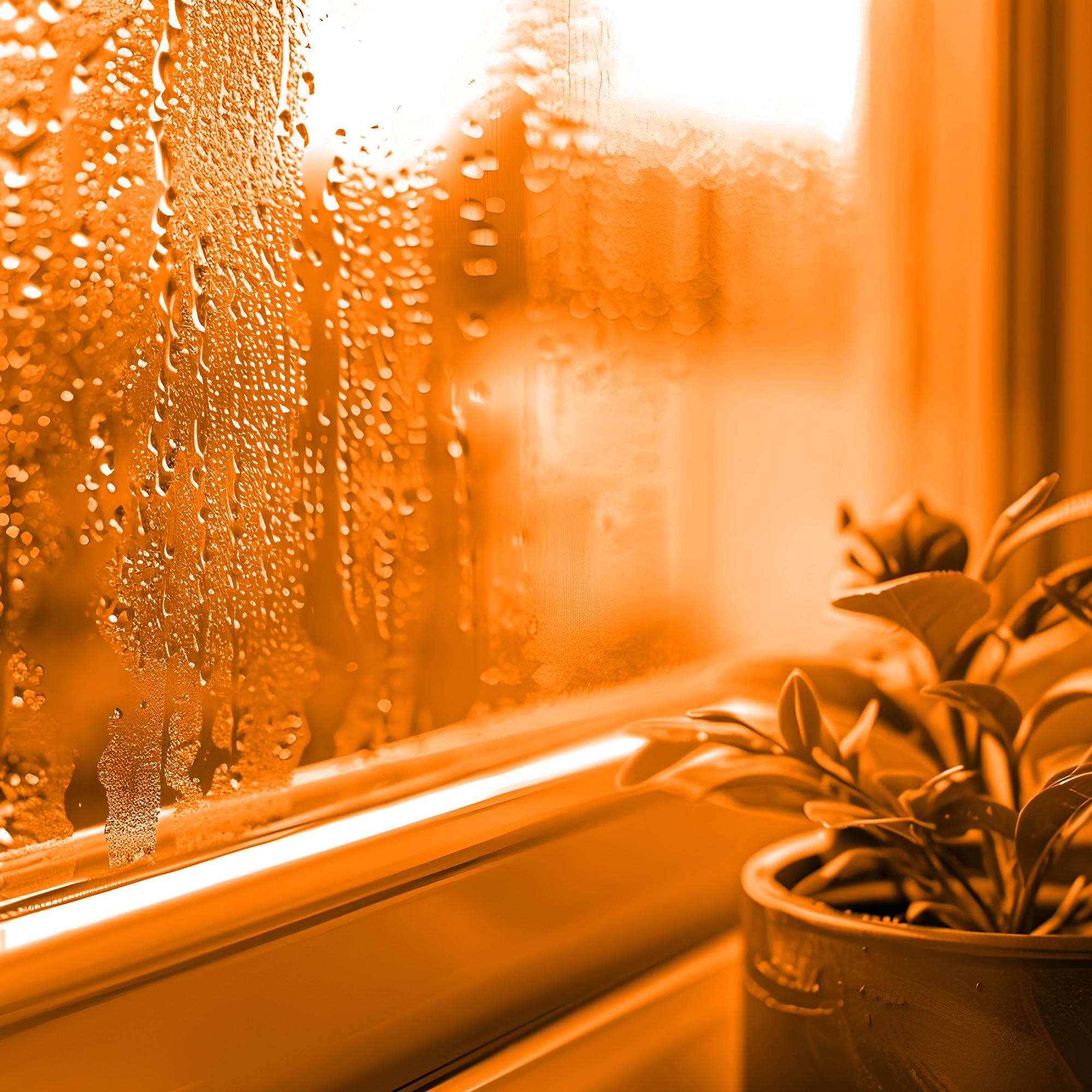 Fenster mit Kondenswasser