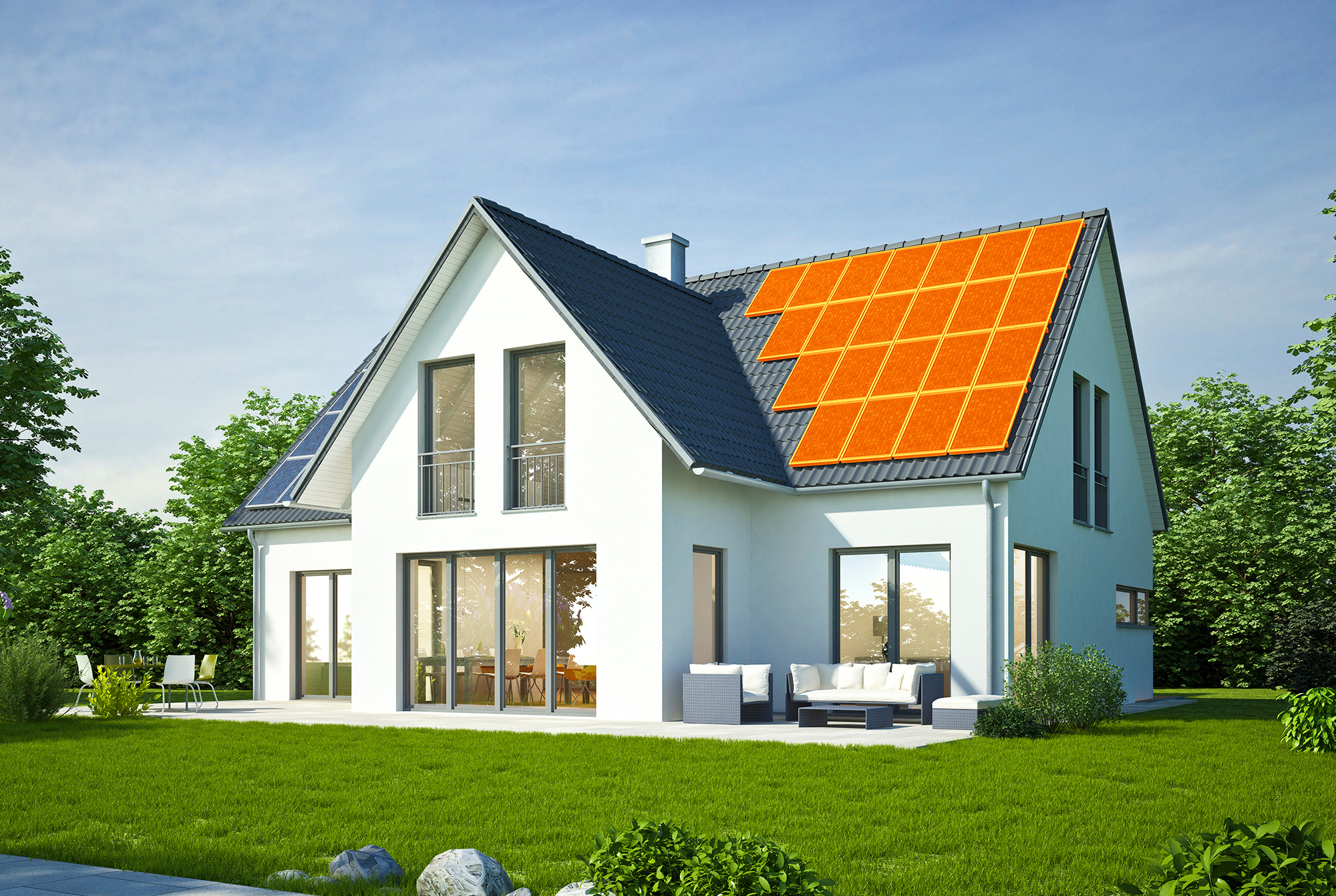 Einfamilienhaus mit Photovoltaikanlage Einfamilienhaus mit Photovoltaikanlage